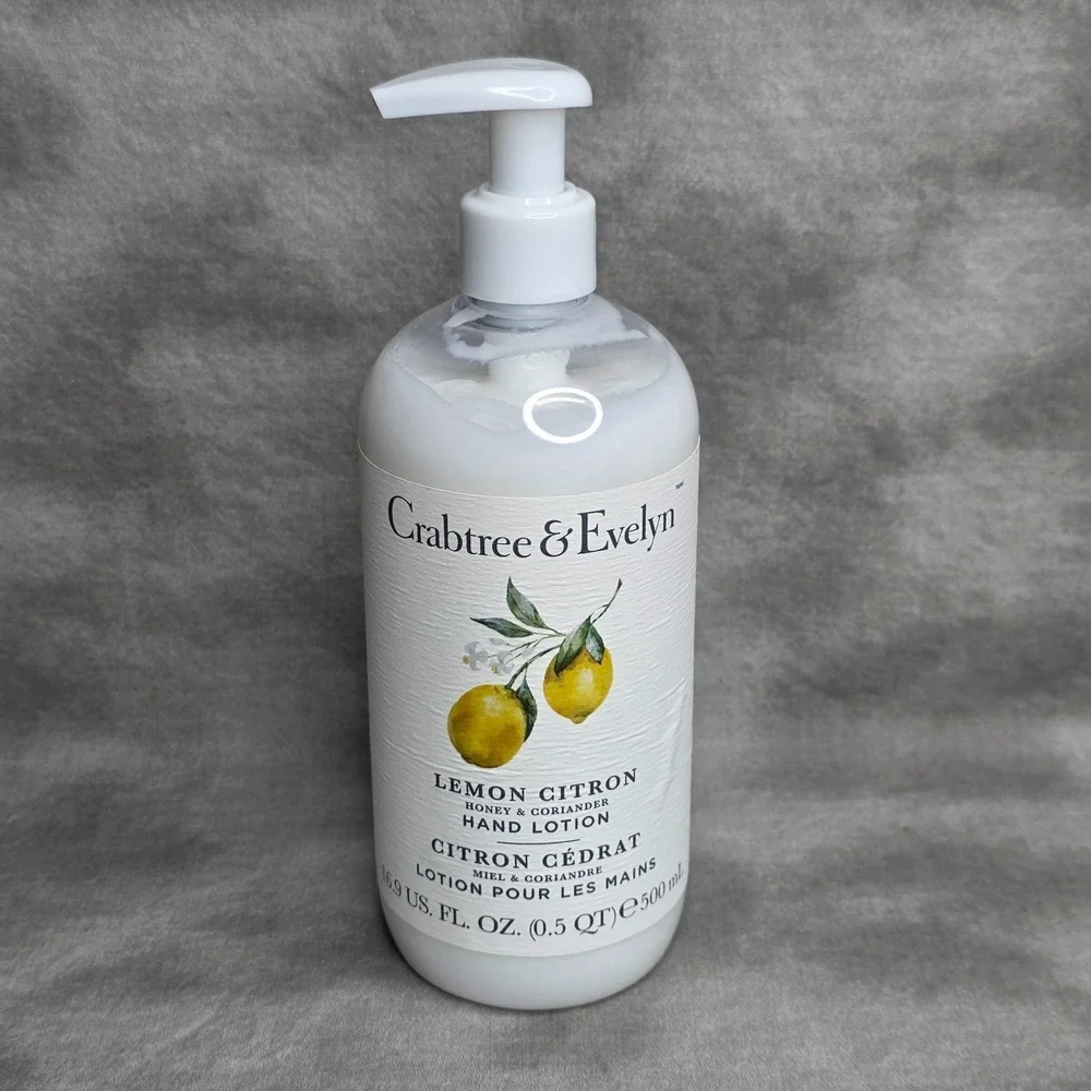 Crabtree & Evelyn Lemon Citron Hand Lotion w/Honey & Coriander‎ 16.9 fl oz